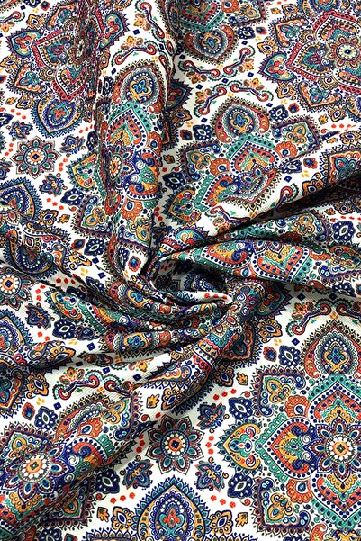 SUZANİ Etnik Mandala Desenli Dijital Baskılı Kumaş Kms-1359