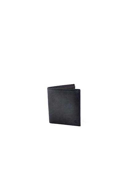 Eminsa Men's Black Crazy Leather Wallet