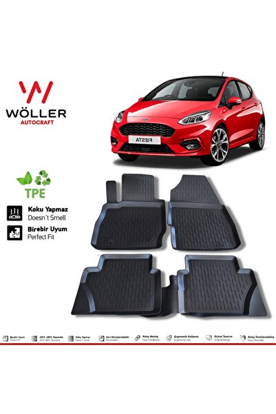 wöller Ford Fiesta Paspas 2018 2023 Arası 3d Havuzlu Paspas