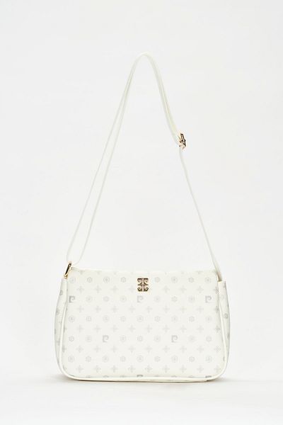 Pierre Cardin Weiße Damen-Umhängetasche mit Monogramm 05PO22Y1550