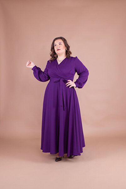 Bidoluelbise Γυναικείο φόρεμα μεγάλου μεγέθους Maxi Boy