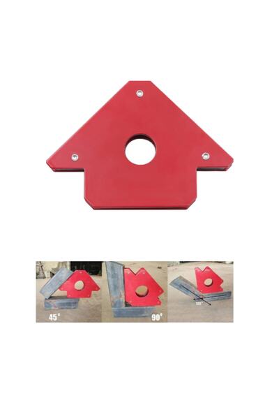 CEKSAN Manyetik Açılı Kaynak Tutucu Mıknatıslı Gönye 34kg Çekim Güçlü Büyük Boy