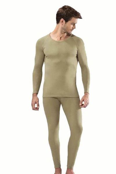 Ö ÖZMERT ASKERİ MALZEME Men's Khaki Military Thermal Underwear Leggings Undershirt Suit Novice and Belayed Military Thermal