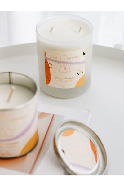 Candle and Friends No.3 Spicy Mimosa Medium Cam Mum 240gr.