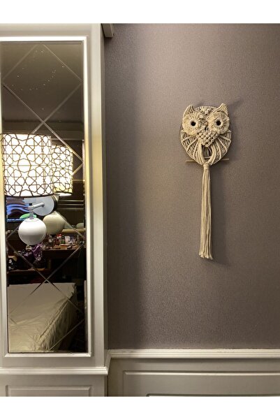 Dekorbal Makrome Baykuş Duvar Süsü