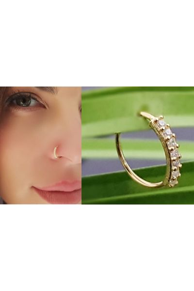 Sukai Jewels Traditional Maharashtrain Non-peirced Nath Nose Ring for Women  and Girls : Amazon.in: Fashion