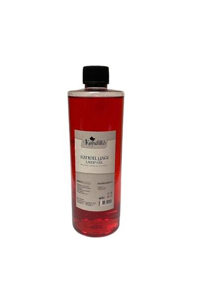 Kandillo Kırmızı Kandil Yağı Kokusuz Dumansız Iç Mekan 400 ml Gaz Lambası Yak...