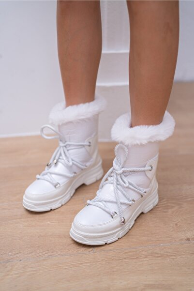 ANGELİNA JONES Linnest Kadın Beyaz Parasut Bot