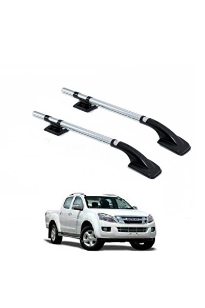 GÜRAKS Isuzu Dmax 2012-2016 Uyumlu Ara Atkısız Tavan Çıtası Port Bagaj Nikel