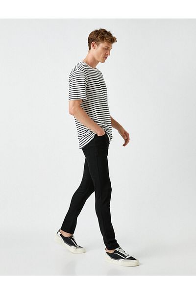 Koton Pantaloni negri Michael Skinny Fit pentru bărbați
