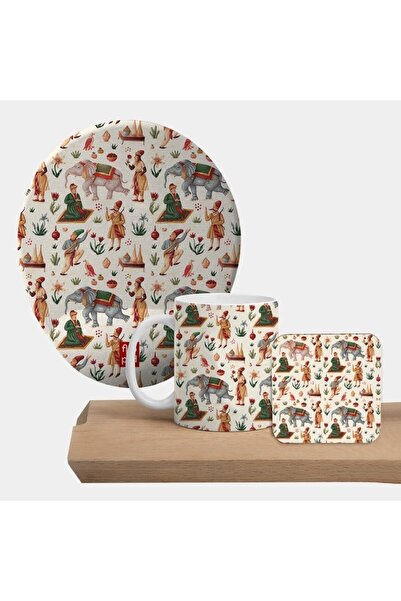 Flipped Egypt Mousepad, Kupa Ve Bardak Altlığı Seti