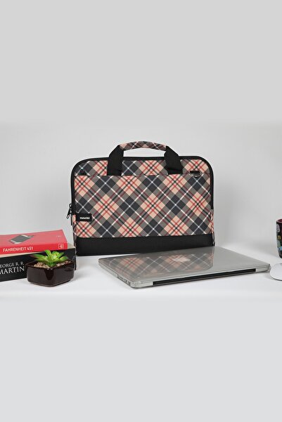 Moserini حقيبة كمبيوتر محمول Macbook Air-pro منقوشة مقاس 13 بوصة - 13.3 بوصة مع حماية للقاعدة وحزام كتف - آريس