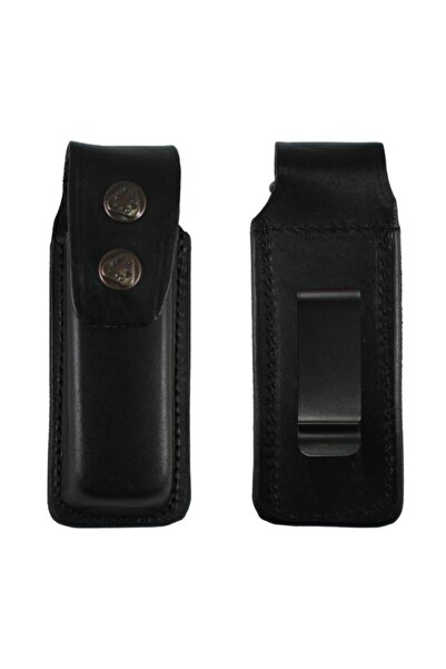 SAVAGE Yt-002 Maşalı Deri Şarjör Kılıfı 9 mm Siyah