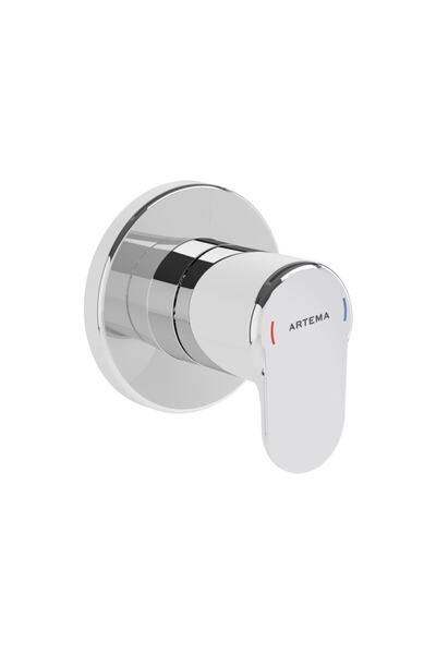 Artema A42730 Root Round Built-In - Stop Valve, Surface Mounted, Chrome