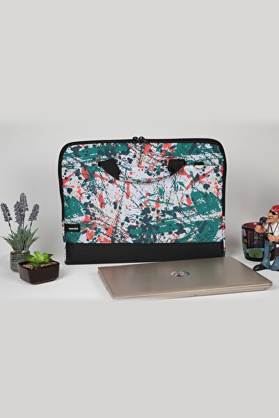Moserini 15.6'' Patterned Notebook Laptop Macbook Bag with Base Protection, Shoulder Strap - Capella
