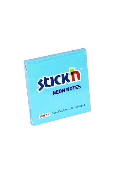 Gıpta Stickn Adhesive Note Paper 76x76 Neon Blue 100 Yp (12 Pieces)