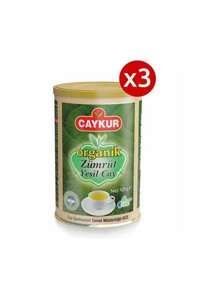 Çaykur Organic Emerald 125 Gr 3 Pack Green Tea