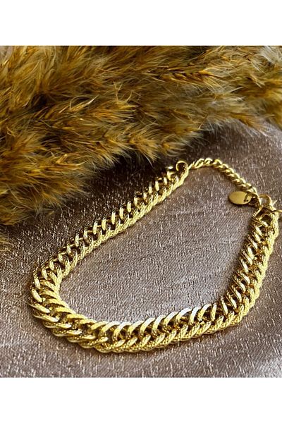 Markiz Takı Gold Chain Anklet 20 Cm + 5 Cm Extension