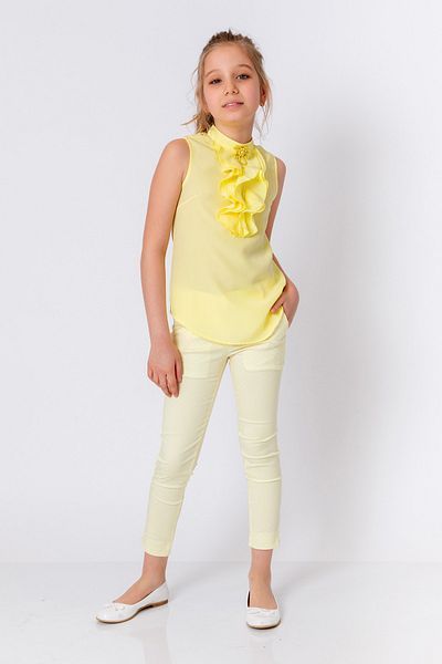 incity Girl's Patterned Yellow Pants
