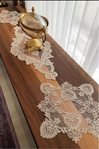 Çt Çeyizci Tekstil Living Room Set 3 Piece Dining Table Cloth Coffee Table Cloth