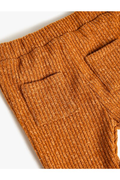 Koton Aksamitne legginsy z kieszeniami