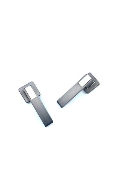Sofuoğlu Asude Steel Square Rosette (wc) Door Handle Anthracite/satin