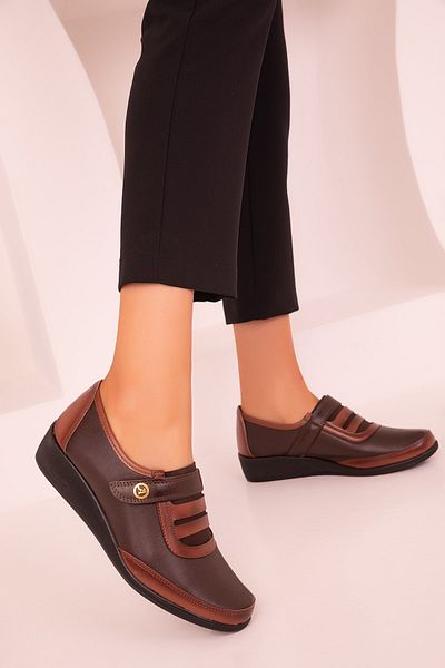SOHO Brown-Tan Women's Casual Shoes 15489