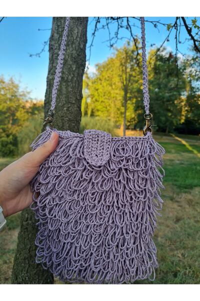 Verda Desing Mini torba sa volanima i pletenim remenom, ručno pletena