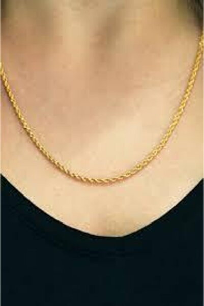 Güler Kuyumculuk 8 Ayar Altın Halat Burgu Zincir – 4,50 Gram, 50 cm (22 Ayar ...