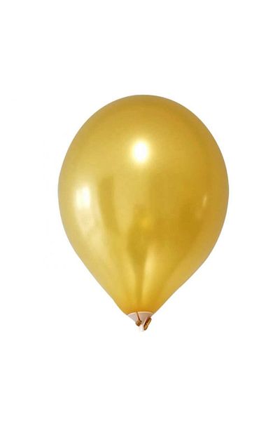 Patladı Gitti 12 Inch Metallic Gold Balloon 10 Pieces