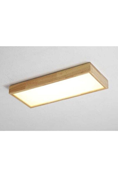 Dekor olsun Ahşap Çerçeve Tavan Led Aydınlatma Avize 30*120cm Salon Yatak Oda...