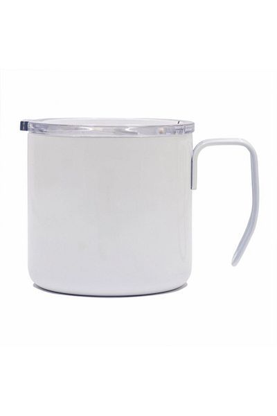 hediyerengi Steel Hard Glass with Transparent Lid - 350 Ml