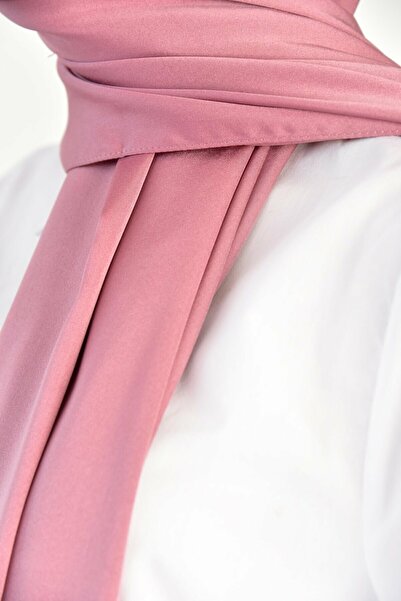 BURDEN IPEK Rayon Plain Shiny Shawl-dark Rose