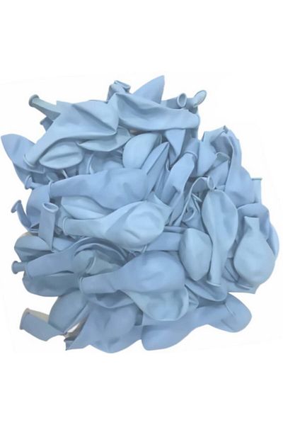 Patladı Gitti Blue Macaron Balloon - 12 Inch, 10 Pieces