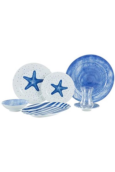 Porland Starfish 36 Piece Breakfast Set