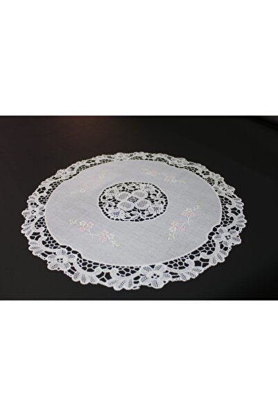 ANTİSAL Meiwa Pvc 40 Cm Çapında Yuvarlak Runner Sehpa Üstü Servis