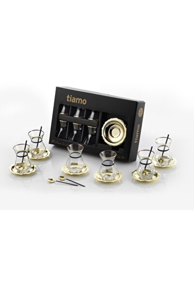 Tiamo 18 Parça Diamond Çay Seti Black Gold