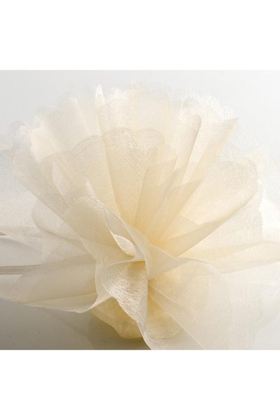 Huzur Party Store Off-White Colored 50 Meter Ball Crystal Tulle Fabric Width 3 Meters Engagement Bundle Tulle Suitcase Room Door Decoration
