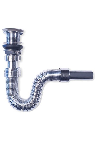 Genel Markalar Körüklü Lavabo Sifonu Krom Pop Up - Klik Klak