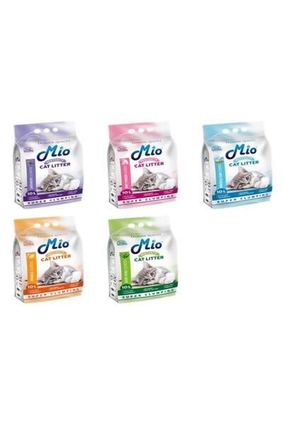 MİO 10 Lt Pudra Kokulu Ince Bentonit Kedi Kumu