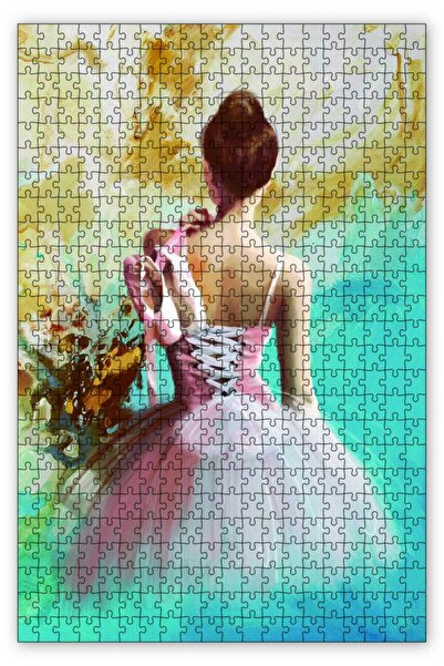 Cakapuzzle Pembe Elbiseli Balerin Görseli 255 Parça Puzzle Yapboz Mdf (ahşap)