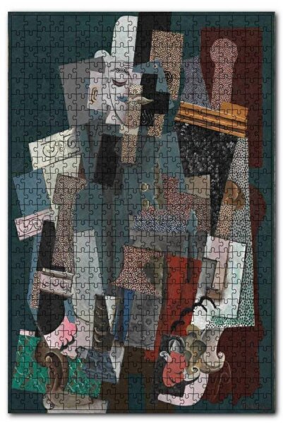 Cakapuzzle Man With A Pipe, 1915 By Pablo Picasso 1000 Parça Puzzle Yapboz Md...