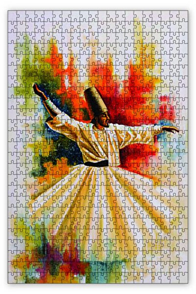 Cakapuzzle لوحة دوامة 120 قطعة أحجية الصور المقطوعة Mdf (خشب)