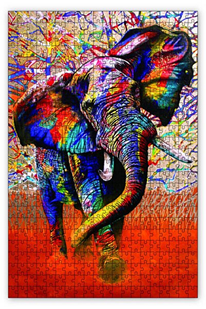 Cakapuzzle Afrika Renkleri Fil 255 Parça Puzzle Yapboz Mdf (ahşap)