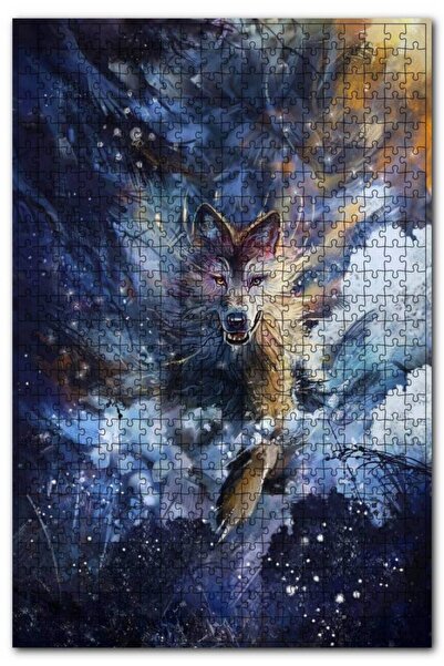 Cakapuzzle Karların Içinden Fırlayan Vahşi Kurt 1000 Parça Puzzle Yapboz Mdf ...