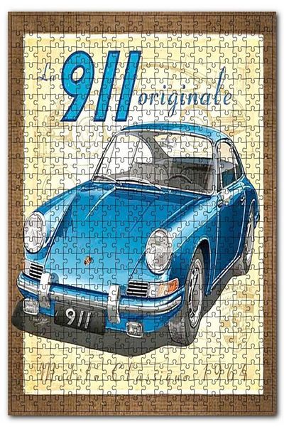Cakapuzzle Porsche 911 Classic Model Visual 1000 Piece Puzzle Jigsaw Puzzle Mdf (wood)