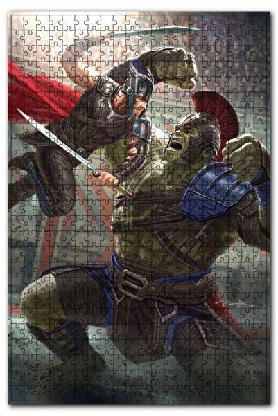 Cakapuzzle Hulk Ve Thor Gladyatör Savaşı 120 Parça Puzzle Yapboz Mdf (ahşap)