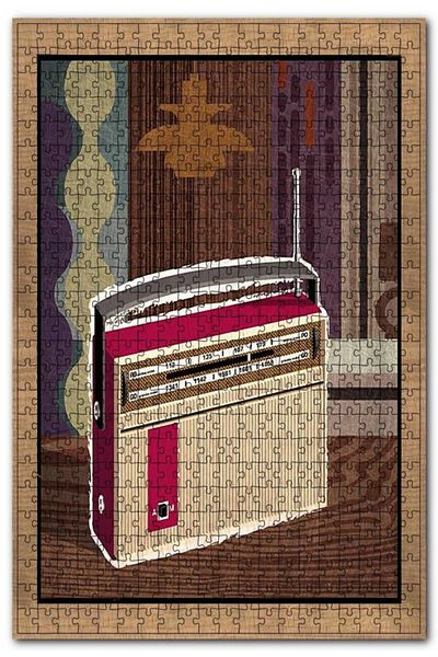 Cakapuzzle Classic Radio Poster Image 120 Piece Puzzle Jigsaw Puzzle Mdf (wood)