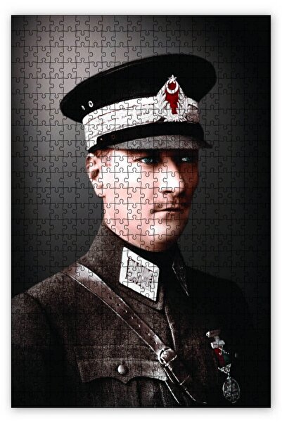 Cakapuzzle Mustafa Kemal Atatürk Askeri Üniforma 1000 Parça Puzzle Yapboz Mdf...