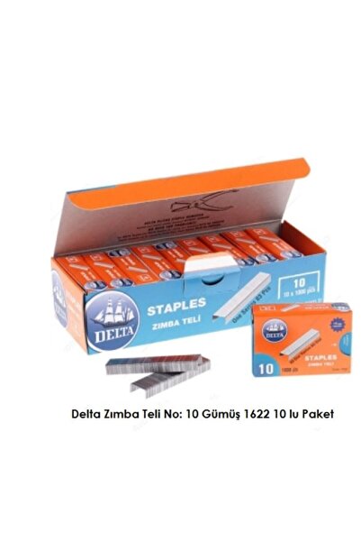 DELTAA Delta Zımba Teli 1000 Li No:10 Beyaz (1 Kutu - 10 Adet)